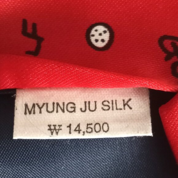 Vintage Snoopy & Woodstock Golfing Red Print 100% Silk Neck Tie by Mercedes - Picture 5 of 5